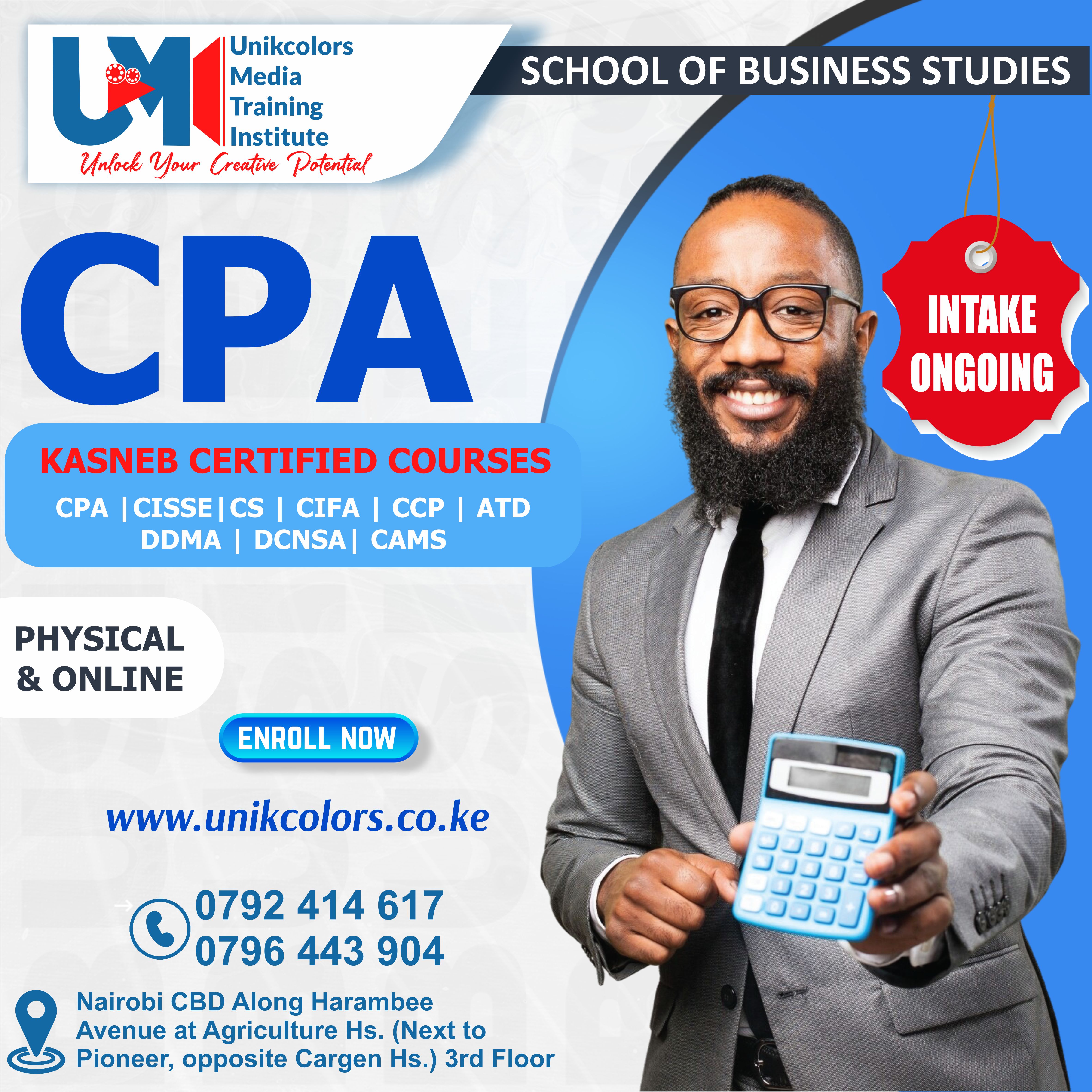 KASNEB CERTIFIED COURSES - CPA | CISSE | CS | CIFA | CCP | DDMA | DCNSA | CAMS